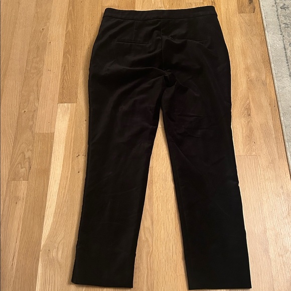 Ann Taylor Velvet Black Pants Pockets Piping Size 4P - Picture 10 of 13